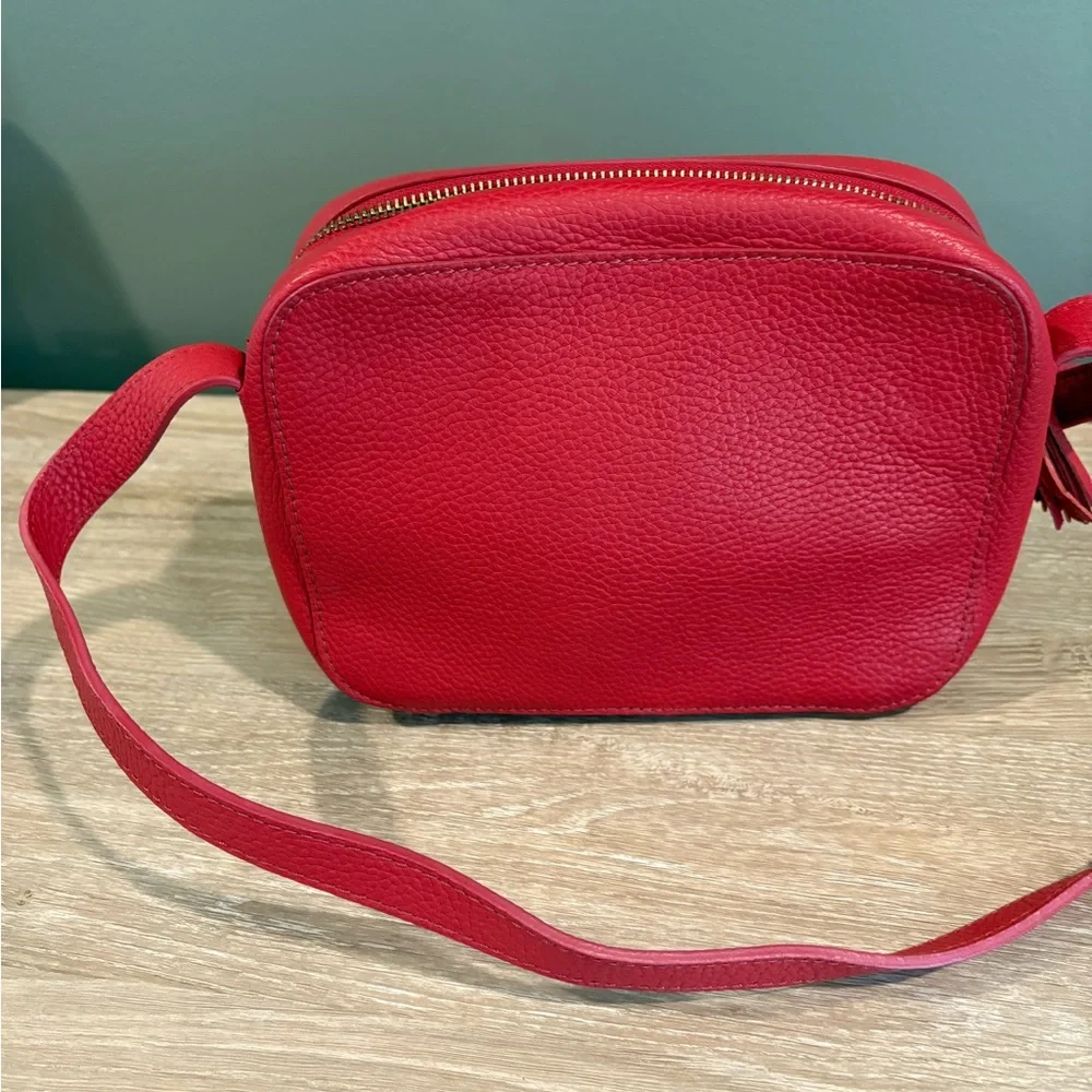 Red Leather Cuyana Crossbody Bag/Purse - Picture 3 of 7
